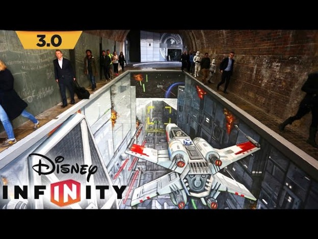 Disney Infintiy 3.0 Recreated in Chalk – Star Wars Street Art